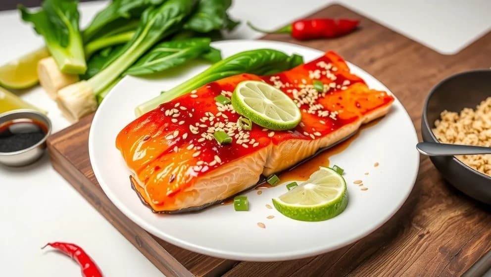 Asiatisk lax i ugn blir saftig och god