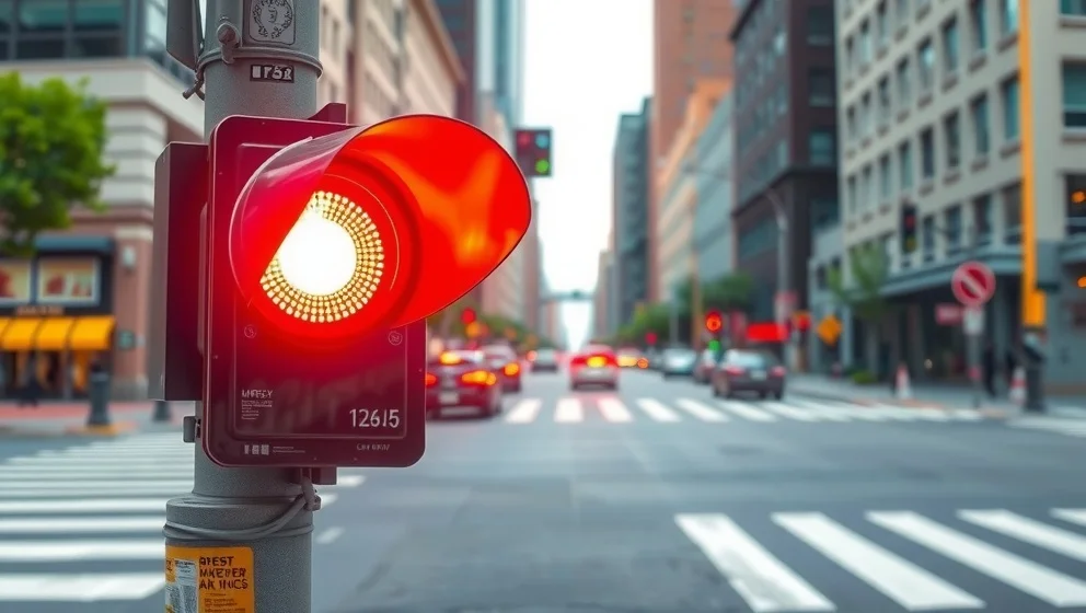 Får man böter om man går mot rött