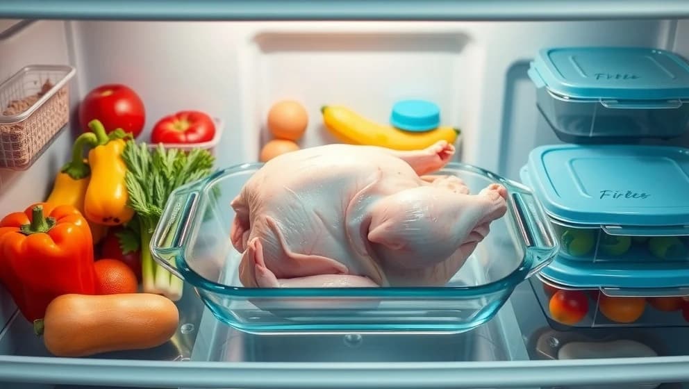 Hur länge håller tinad kyckling i kylen