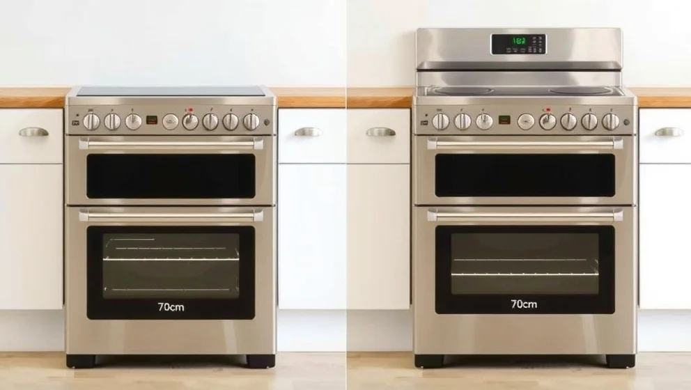 Matlagning med liten och stor ugn 70 cm